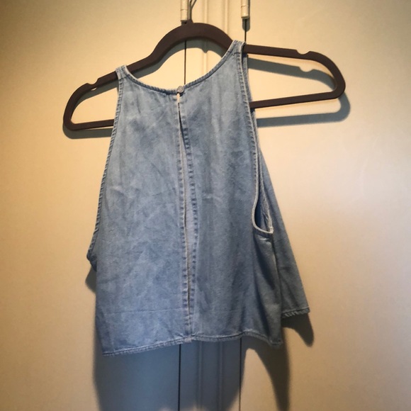 American Apparel Denim Crop Top - Picture 3 of 5